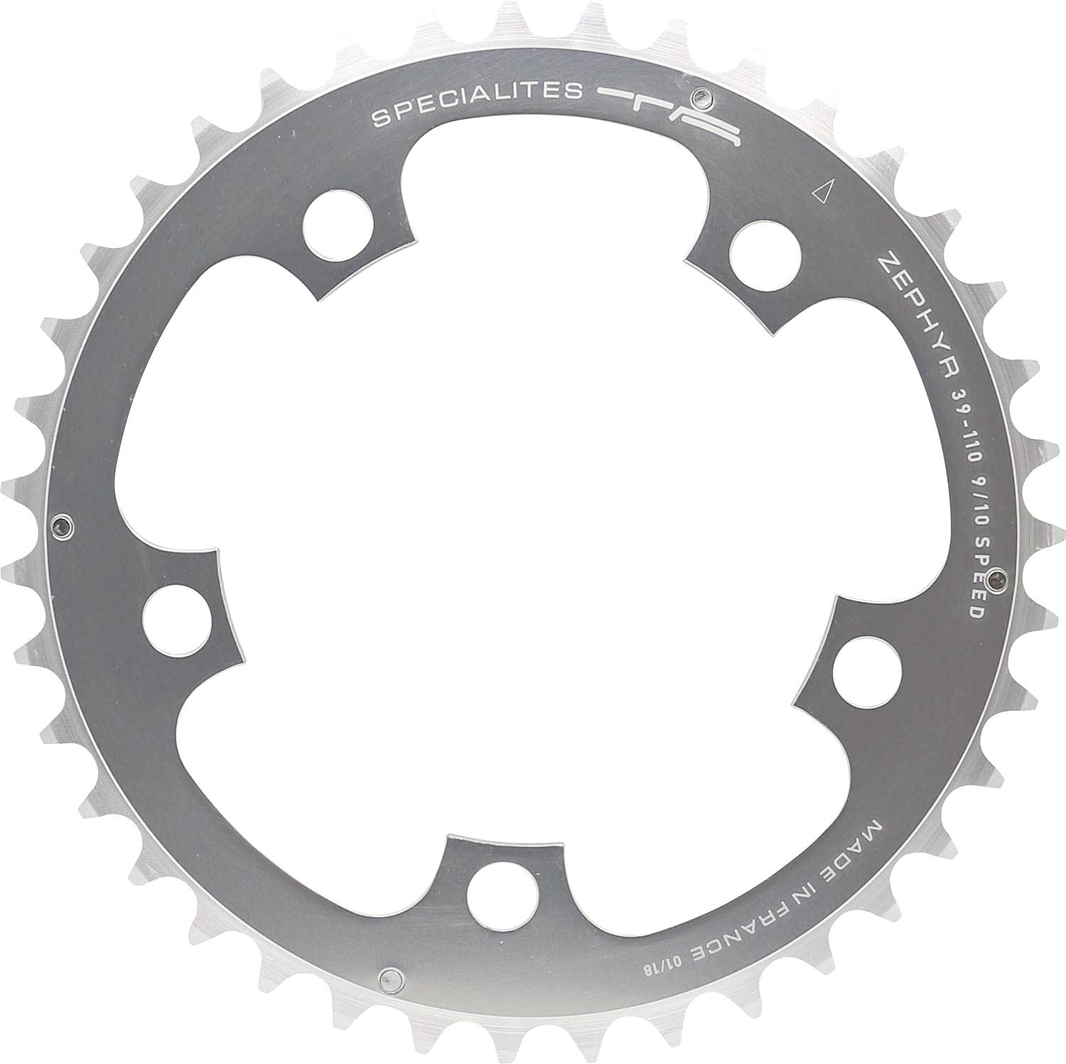 TA Zephyr 110 BCD Chainring - Silver - 34T - Inner Ring - Road Bike / Cycle