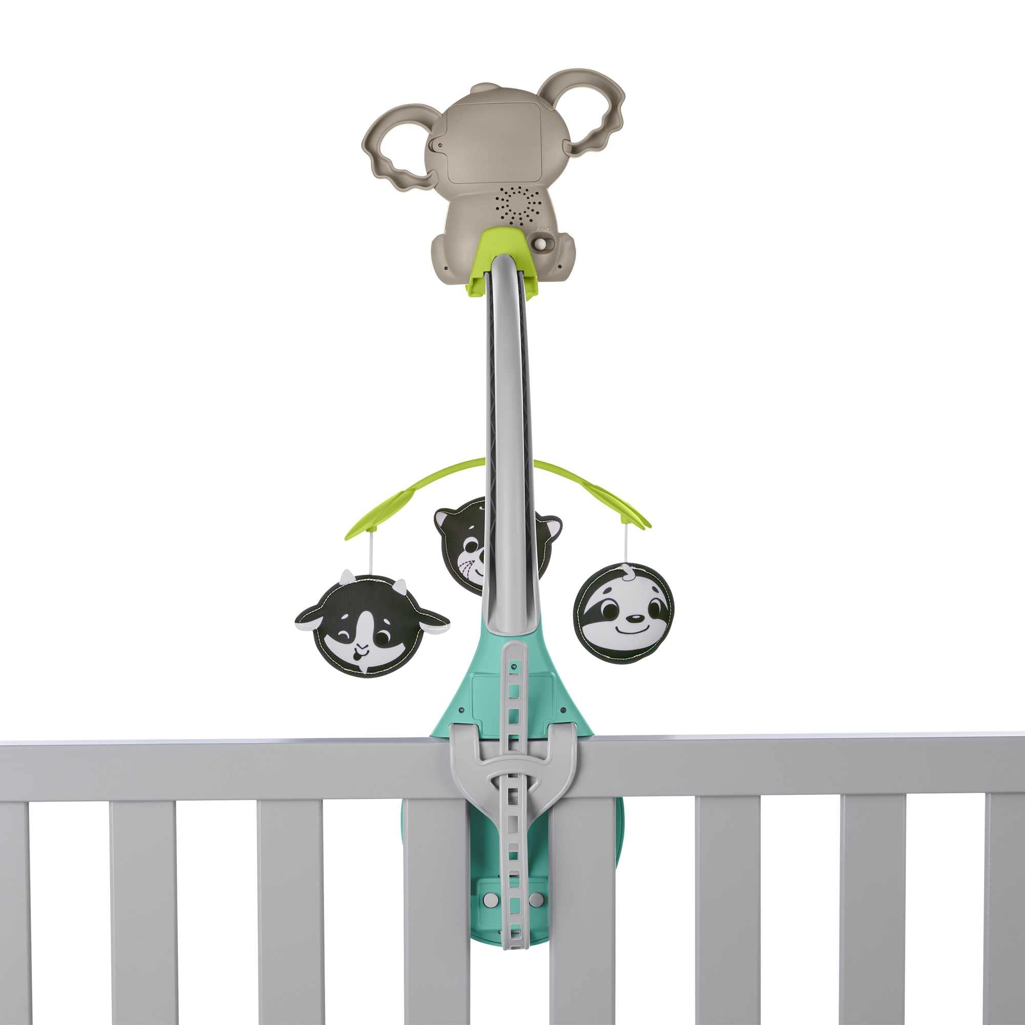Fisher-Price - Giostrina Gioco e Relax 3-in-1, Include Un tenero Koala e 3 Giocattoli a Due Lati da Appendere, per culle, passeggini e da Portare a Passeggio, Giocattolo per Bambini, 0+ Anni, HGB90