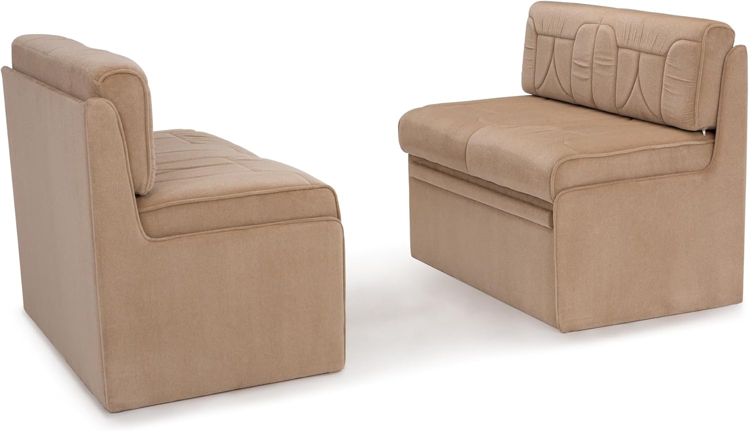 De Leon RV Dinette, Bed with Storage, Fabric, Encore Sandstone