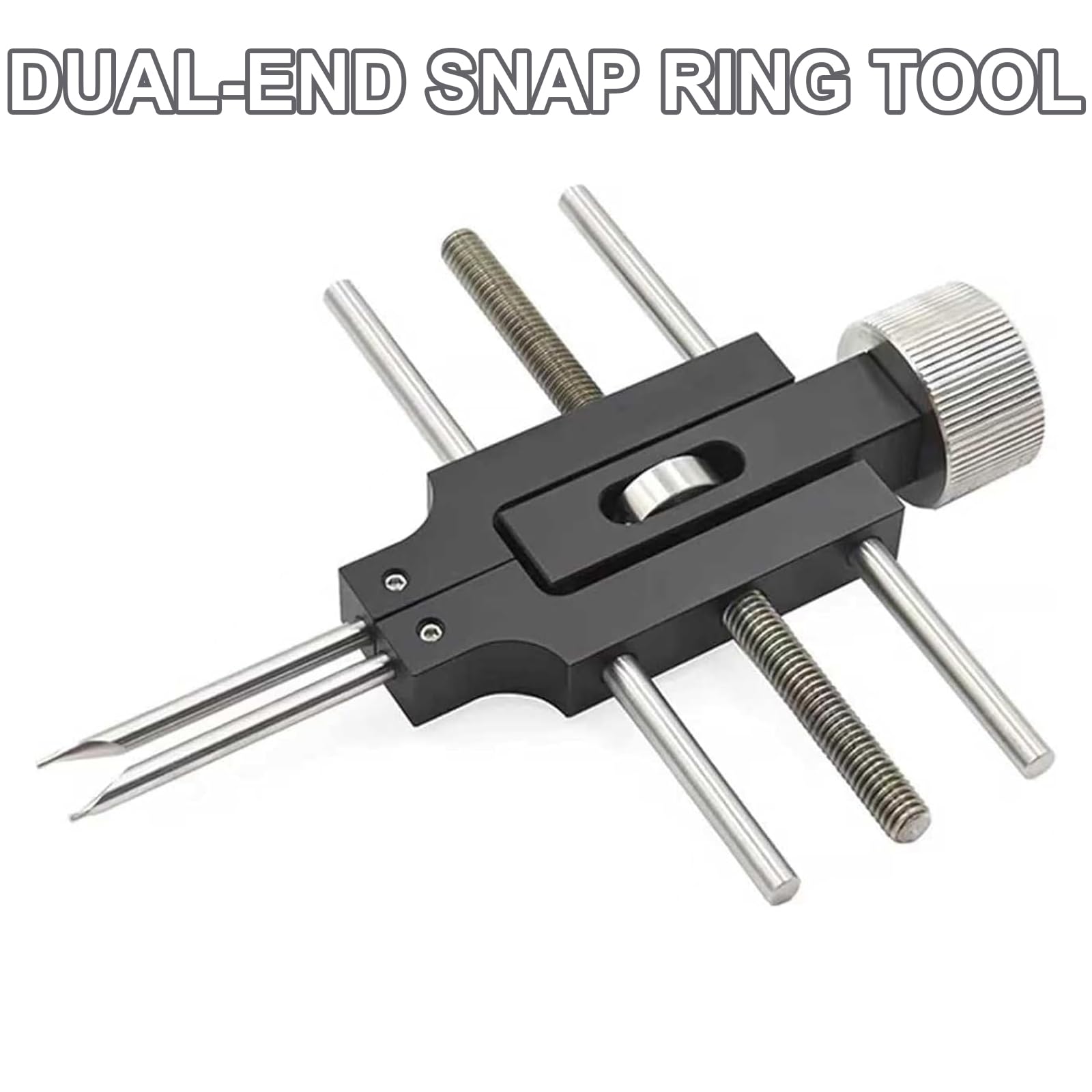 Llave de anillo de retención óptica, herramienta universal ajustable con mecanismo de bloqueo, herramienta de instalación y extracción de precisión, rango ajustable de 3 a 76,2 mm