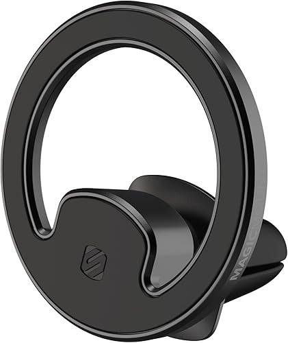 Scosche MagicMount MEMSVBK Elite2 - Soporte magnético para teléfono móvil MagSafe, soporte de ventilación de automóvil, cabezal magnético ajustable