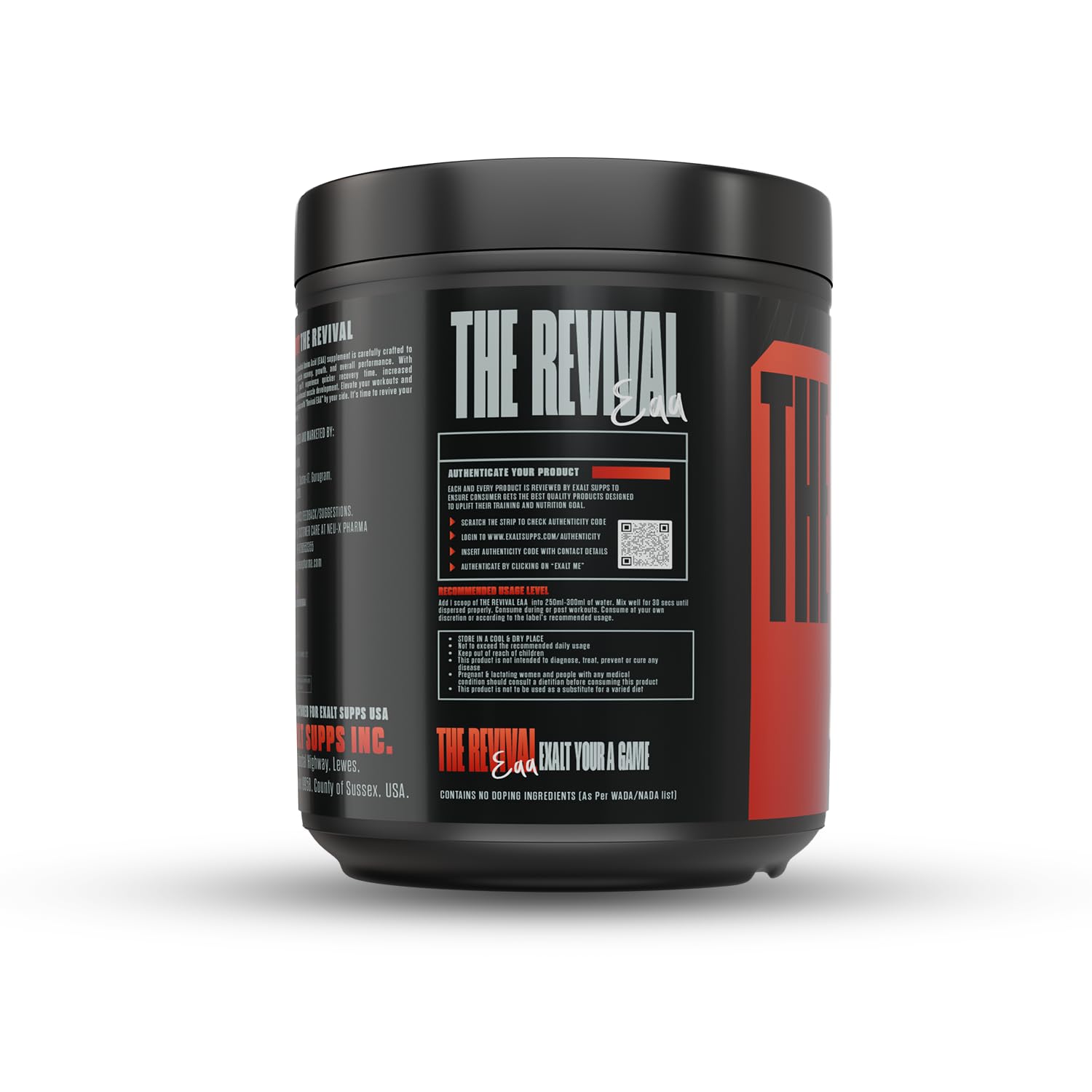 The Revival Essential Amino Acids (EAA) | 450 gm | 30 Servings | 6000mg EAA | Zero Added Sugar | Muscle Recovery | Increased Endurance (Fruit Punch) — Amazon image 9