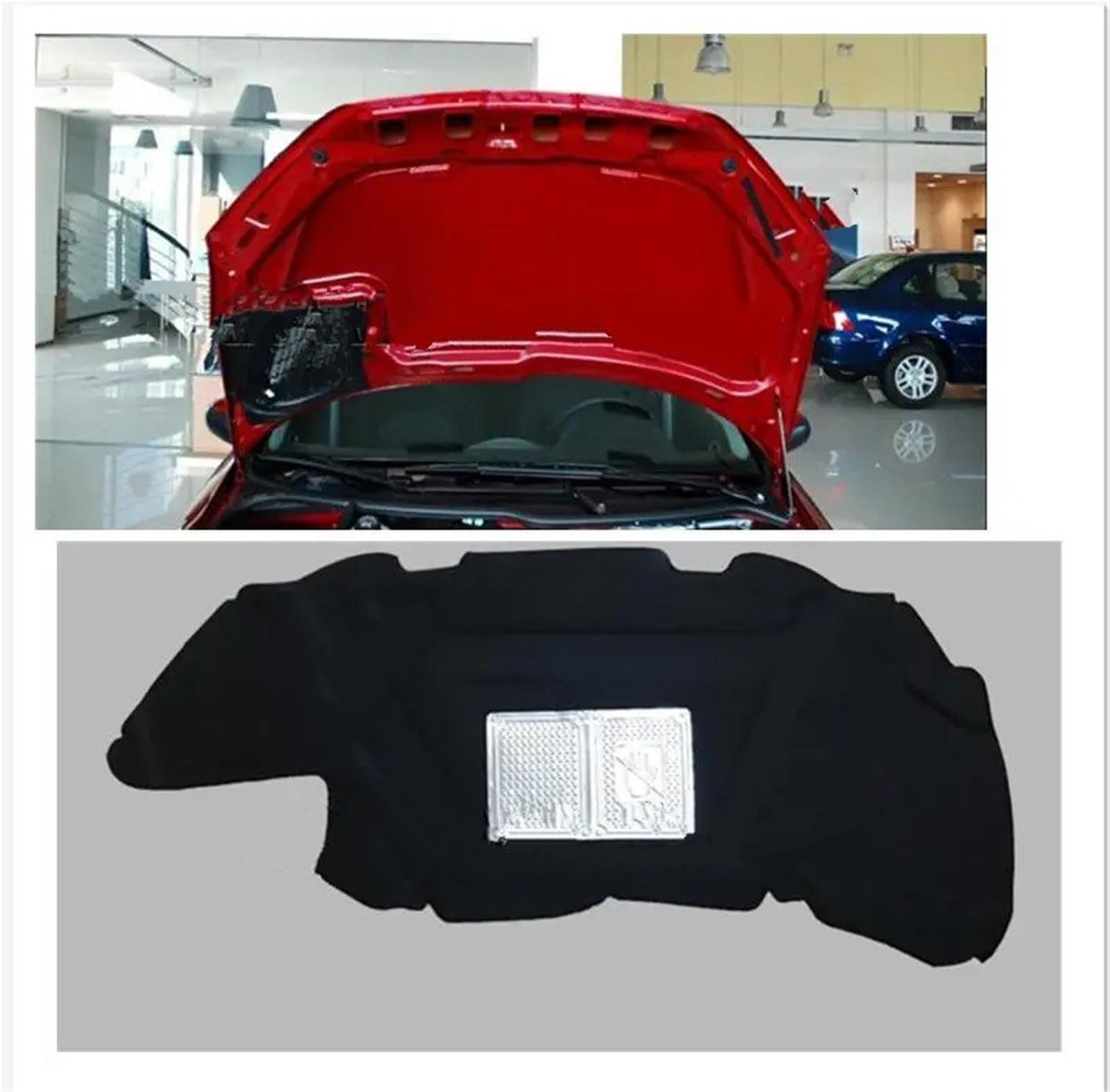 Fonoassorbente Tappetino Isolante Termico Acustico Auto Cotone Cofano Anteriore Motore Paratia Fonoassorbente Per Peugeot 206 2003 2004 2005 2006 2007 2008-013