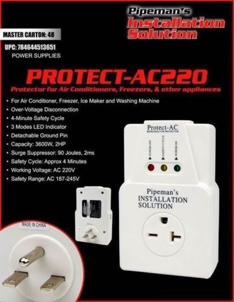 2 PACK 3600 Watts Surge Brownout Voltage Protector 220V + 110V