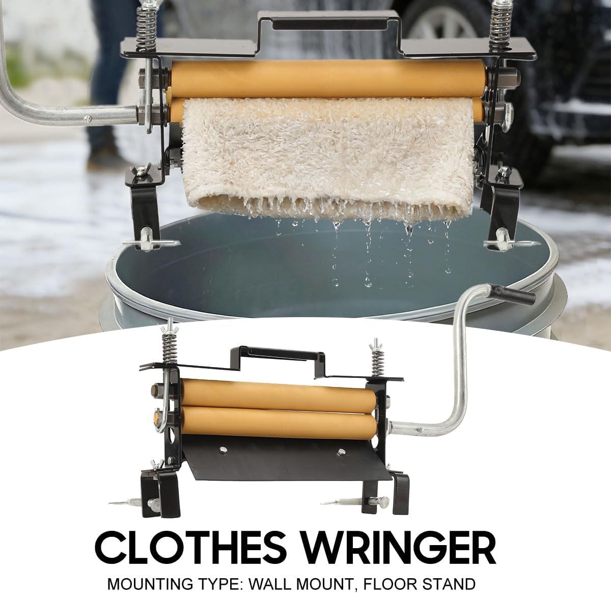 Essoreuse à linge manuelle en acier, élimine 95 % d'eau, essoreur à linge hors réseau très résistant, extraction efficace de l'eau, pour un usage quotidien et la vie hors réseau