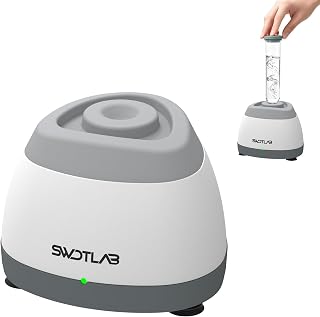 Lab Vortex Mixer, Nail Polish Shaker & Glue Shaker, Paint Shaker & Paint Mixer for Gel Polish, Acrylic Paints, Eyelash Adhesives, Tattoo Ink, Test Tubes (Grey)