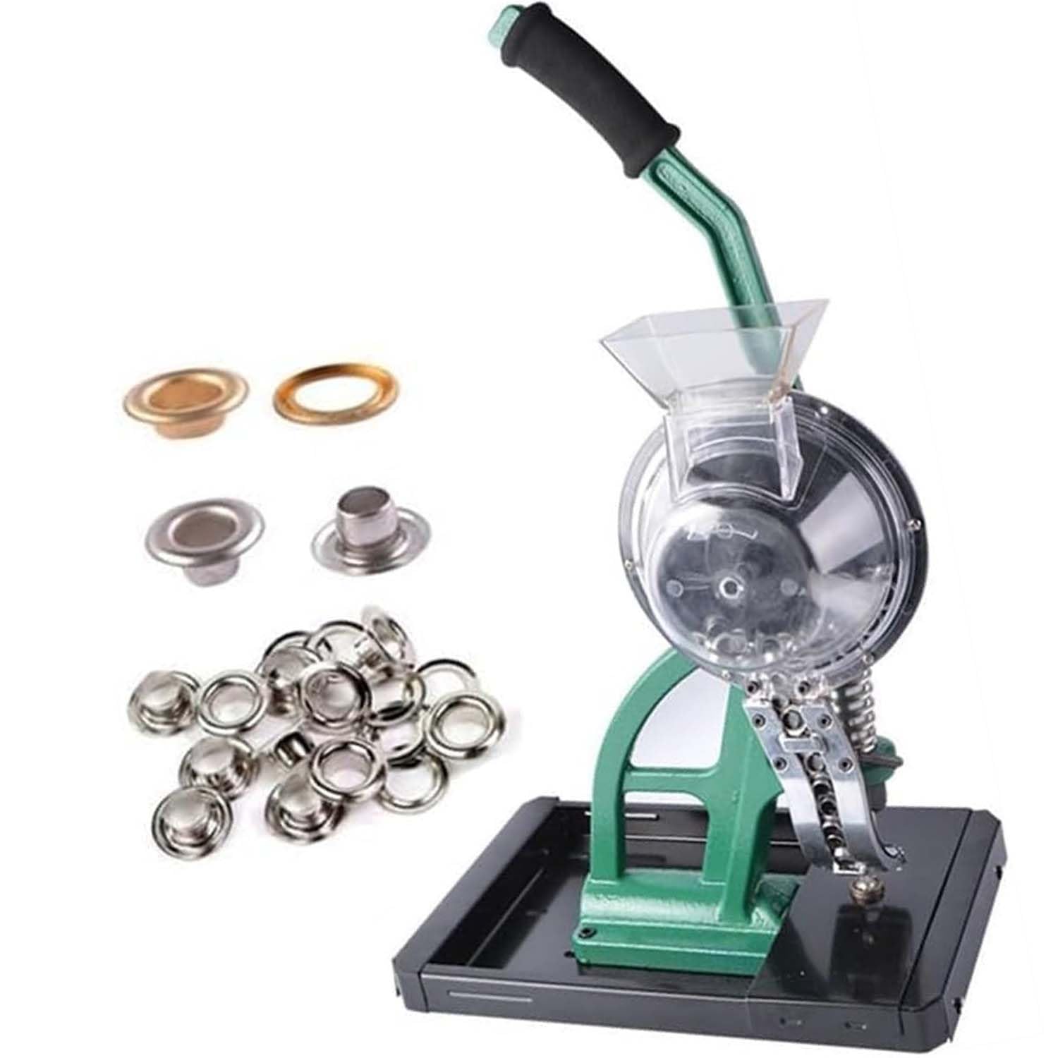 SICWEDIM Semi Automatic Grommet Machine,10MM Commercial Puncher Eyelet Feeding Tool,Jewellery Press Machine for for Pool Covers, Banners, Or Signs