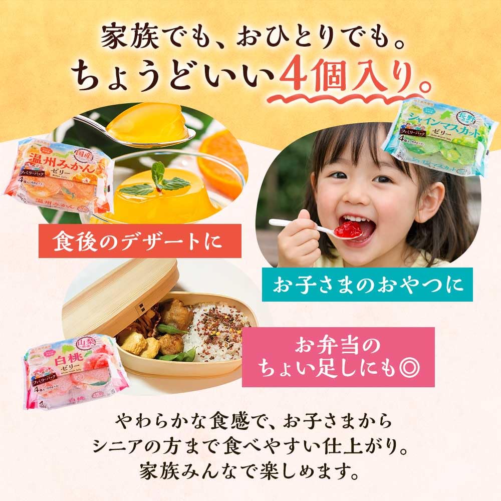 Amazon.co.jp: 蔵王高原農園 長野県産シャインマスカットゼリー4個入