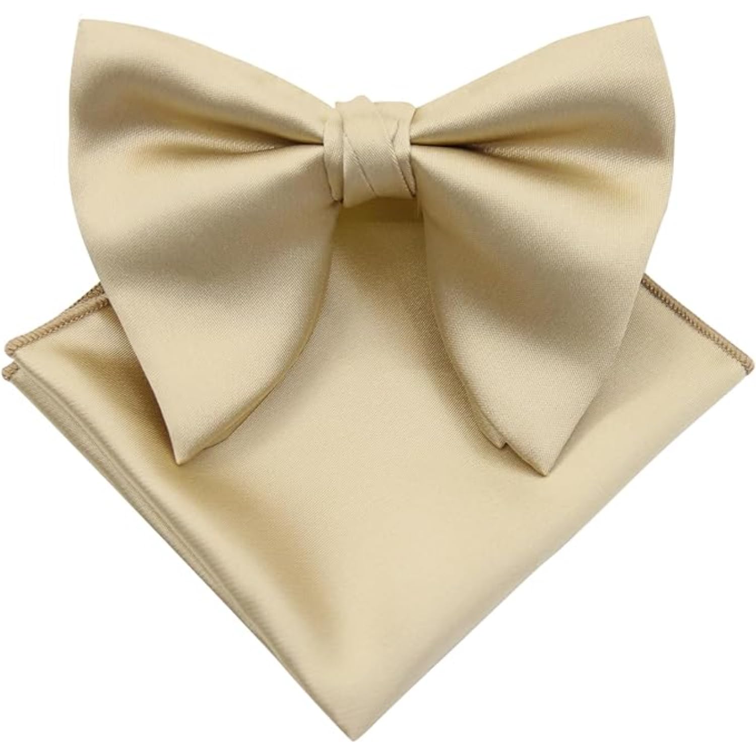 France Men's Pure Satin Oversized Pre Knotted Bow Tie with Adjustable Band Free Size-image-18