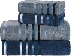 Jogo De Toalhas Banhão Karsten Lumina 4 Peças (Azul)