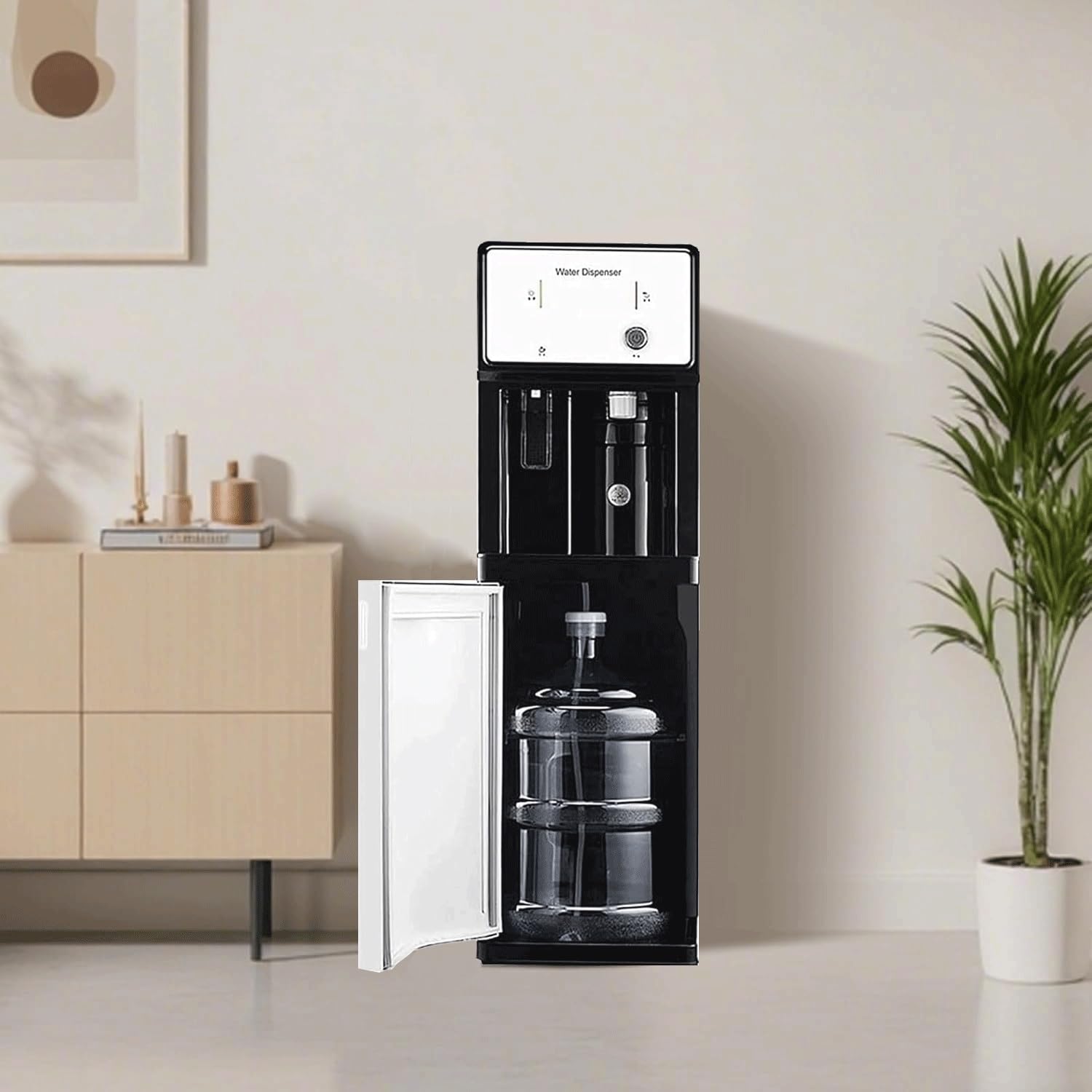 Dispensador De Agua con Carga Inferior para Botellas De 15 litros,Caliente Y Fría De 500 W - 3 Temperaturas,Fuente De Agua Fria Carga Inferior para El Hogar,La Oficina,El Gimnasio,Versión En Inglés