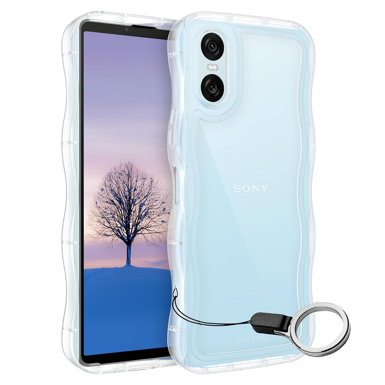 Amazon.co.jp: Xperia10 VI ケース クリア ウェーブ エクスペリア 10 