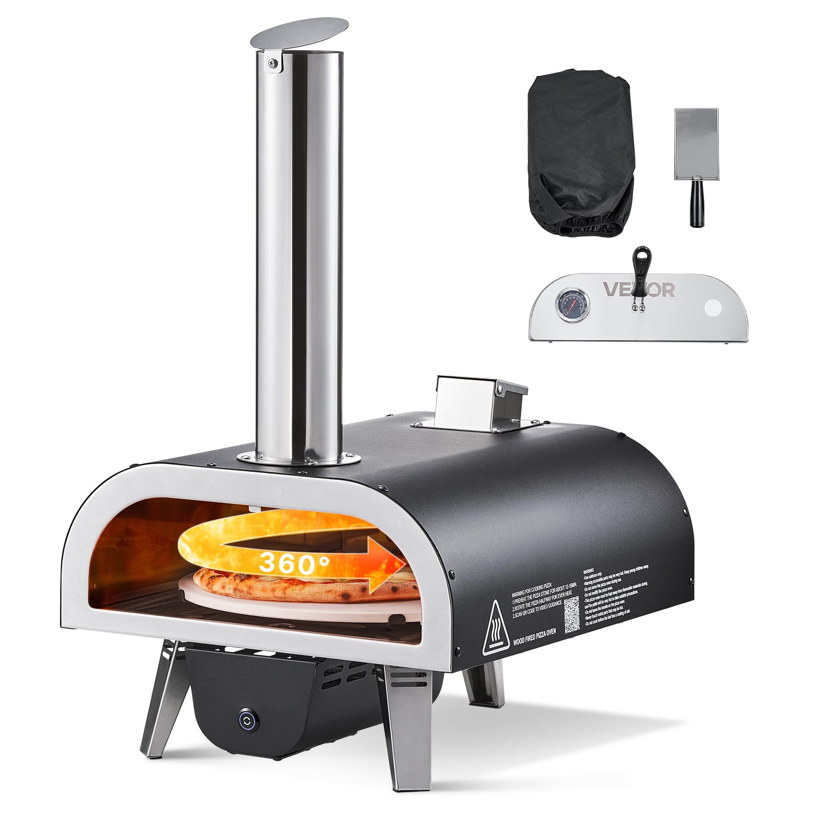 VEVOR Wood-Fired Pizza Oven Outdoor