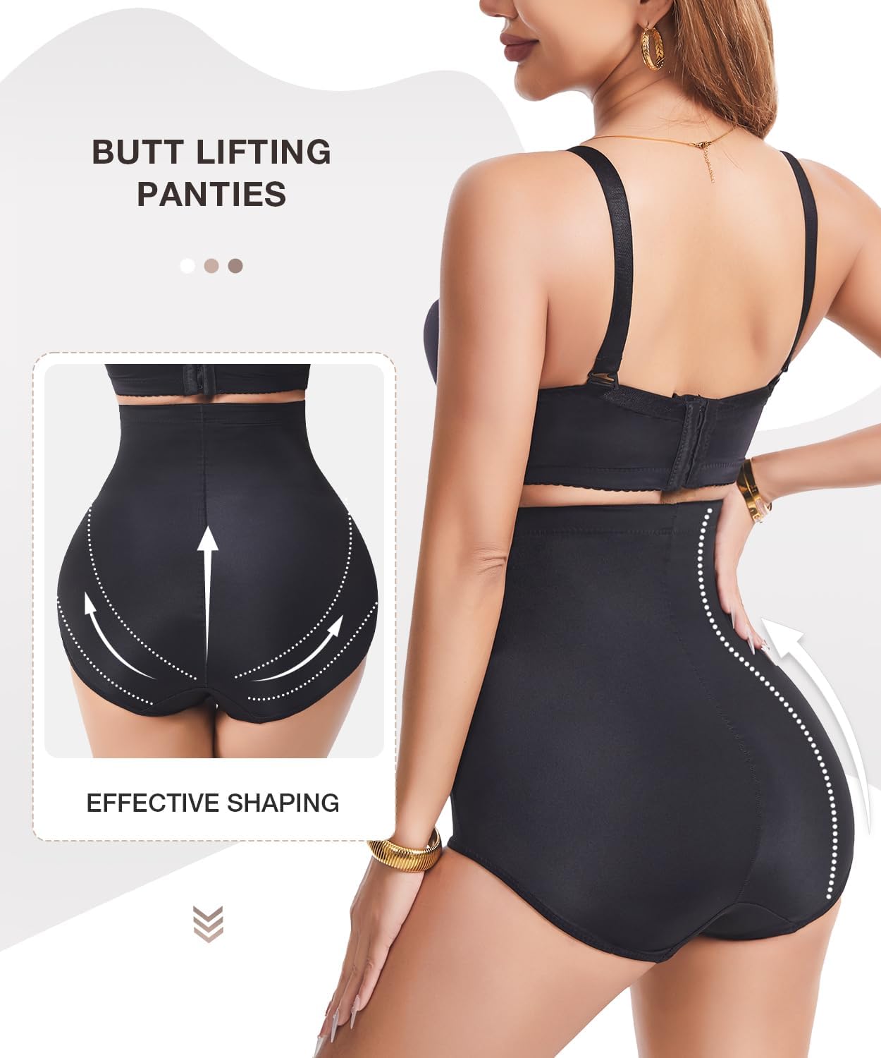 Dulchany Tummy Control Shapewear Panties for Women Body Shaper Underwear Girdle Panty - Image 3