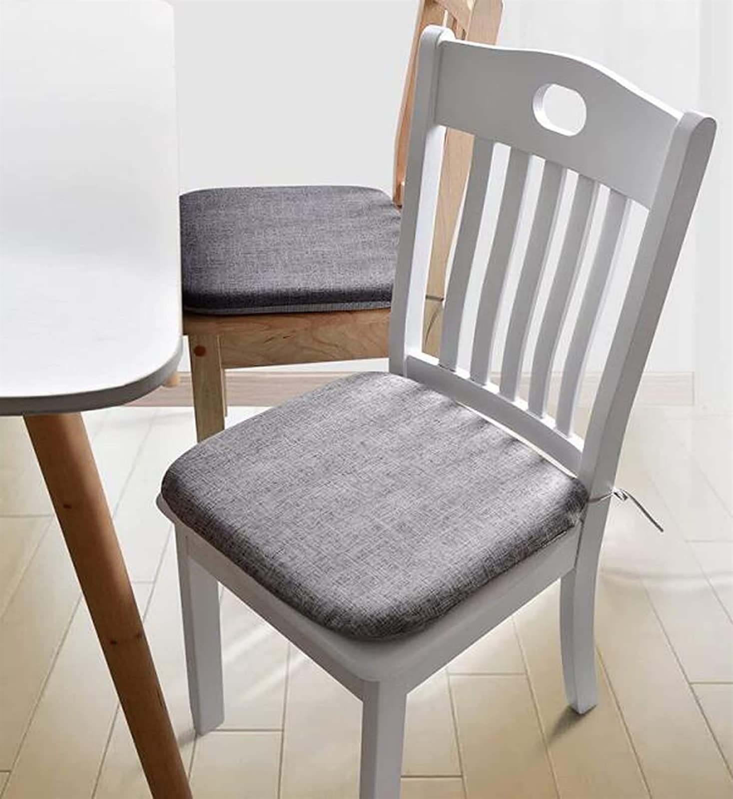 Elegante sedia da pranzo in lino Vintage antico cuscino sedia da ufficio casa in