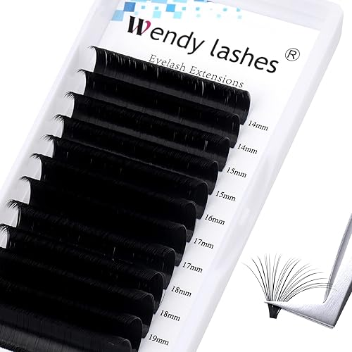 Miniatura 7 de Wendy Lashes - Extensiones de pestañas de volumen 0.03, rizo CD, mixtas de 14-20mm - Pestañas Easy Fan de despliegue rápido 3D, 4D, 6D, 10D, 20D