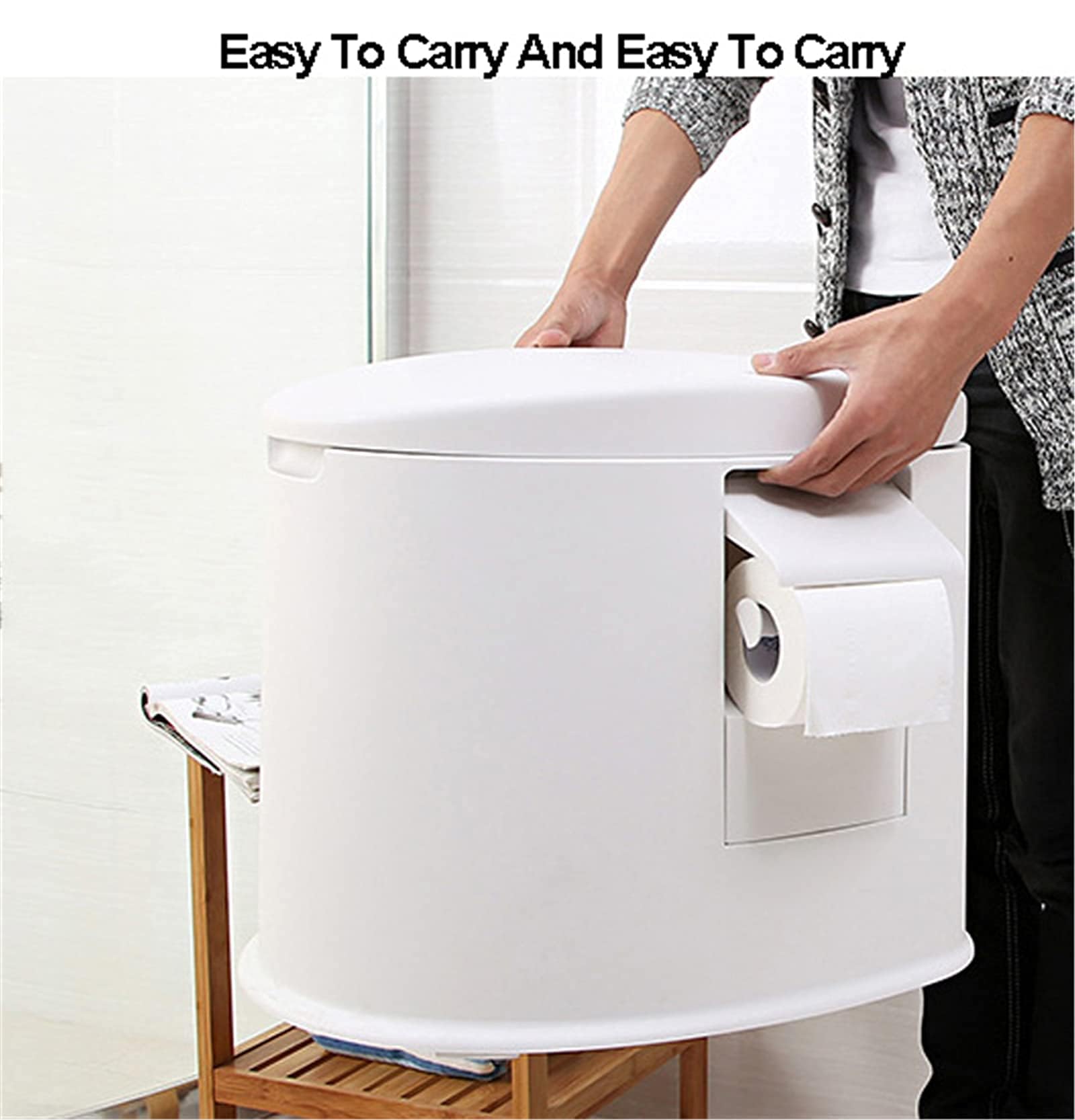 Tragbare wasserlose Toilette, 180 kg Kapazität, leicht, für Outdoor, Camping, Wohnmobil, Boot