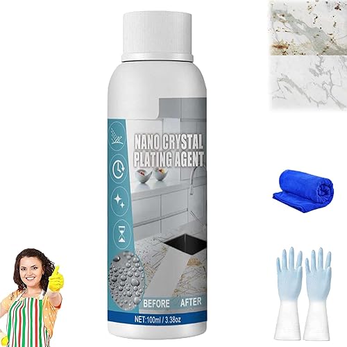 Miniatura 9 de LONGLUAN Stone Nano - Agente de revestimiento de cristal nano, agente de revestimiento de nanocristales de piedra, limpiador removedor de manchas de