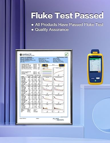 Miniatura 6 de Enmane Cable Ethernet Cat6A de 10 pies, escudo de alta velocidad (SFTP) 10Gbps 500Mhz LSZH Cat6A cable de conexión de red de Internet con conector