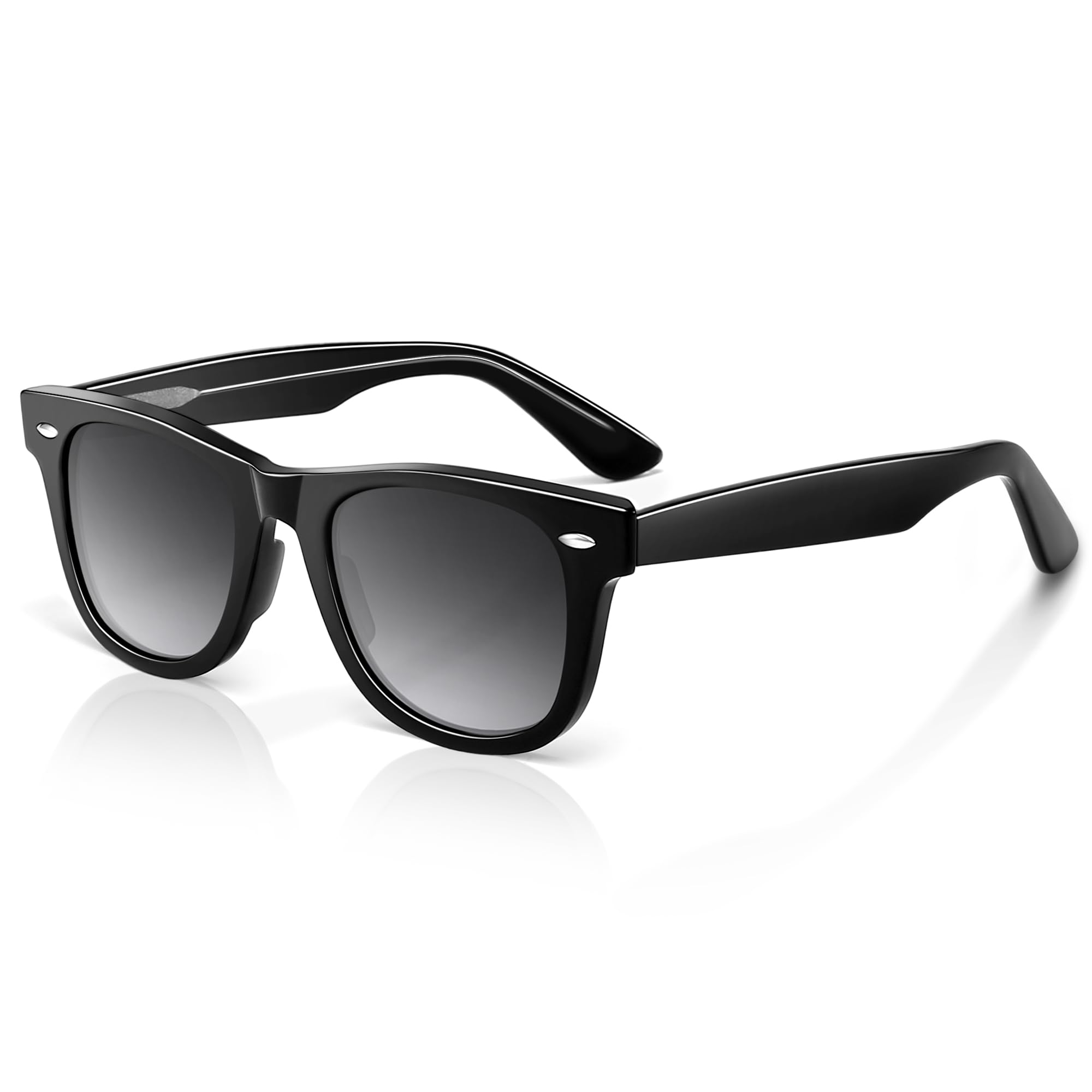 Condition photo showing New/Like New for sungait retro sunglasses square design uv400 protection 80s classic vintage design for man/woman- brown