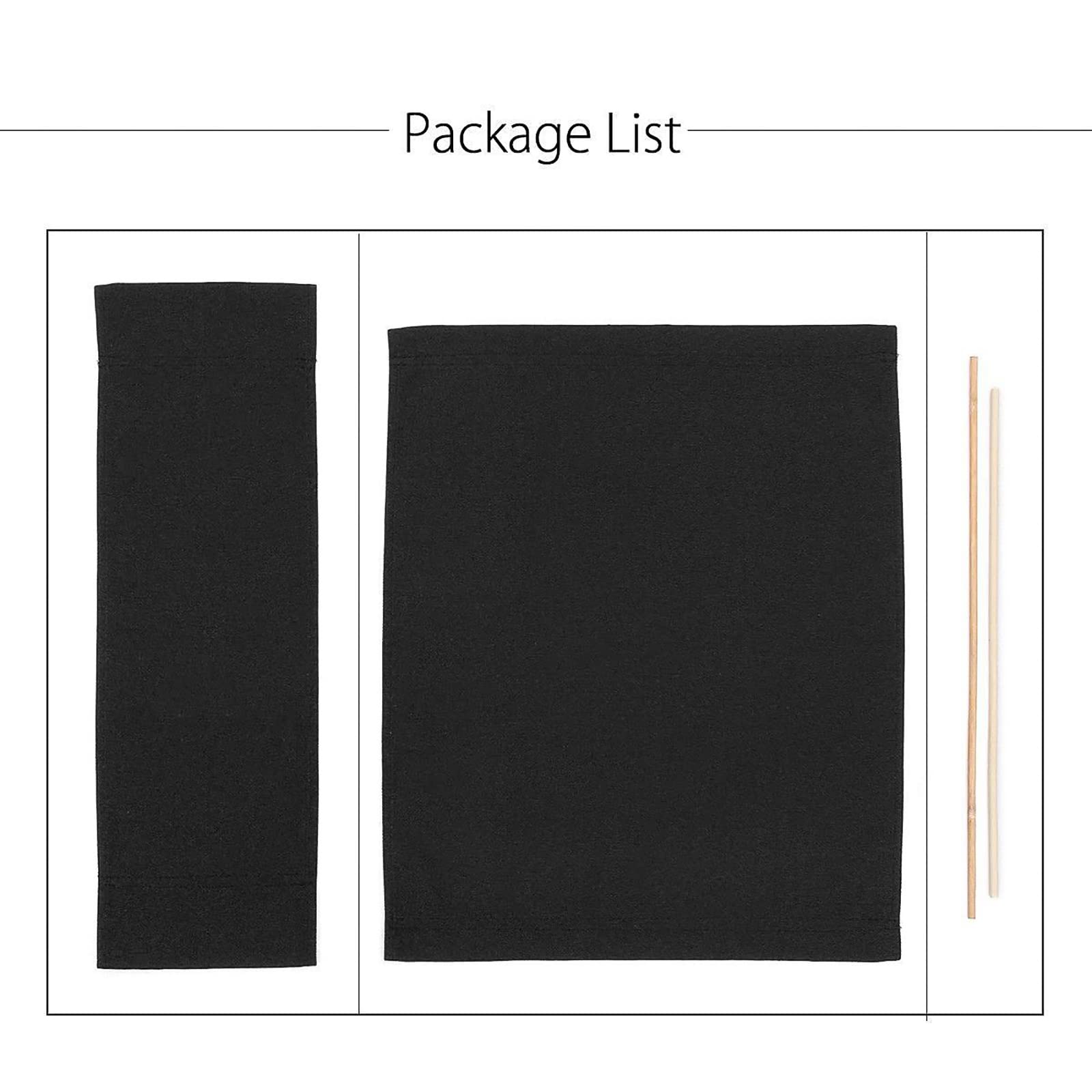 WMLBK Directors Chair Covers, Durable Replacement Seat Cover Canvas for Directors Chair, Casual Home Movie Director Chair Stool Protector (Black) - Image 4