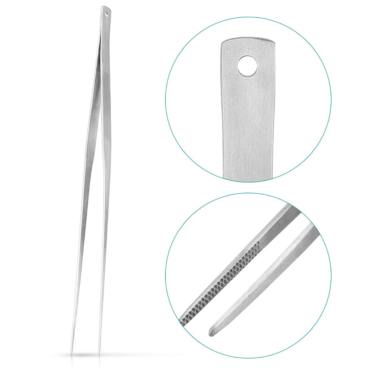 Pinza Per Griglia, 40 Cm, In Acciaio Inossidabile - 1 Pezzo