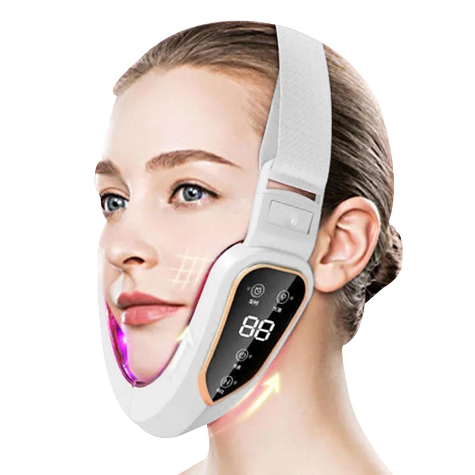 Dispositif de massage facial électrique Instrument de beauté universel | Dispositif de massage du visage avec télécommande pour les adultes Formes du visage allongées