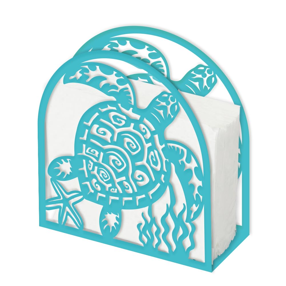 Porte-serviettes en métal bleu SUPERDANT haut de gamme pour table de fête