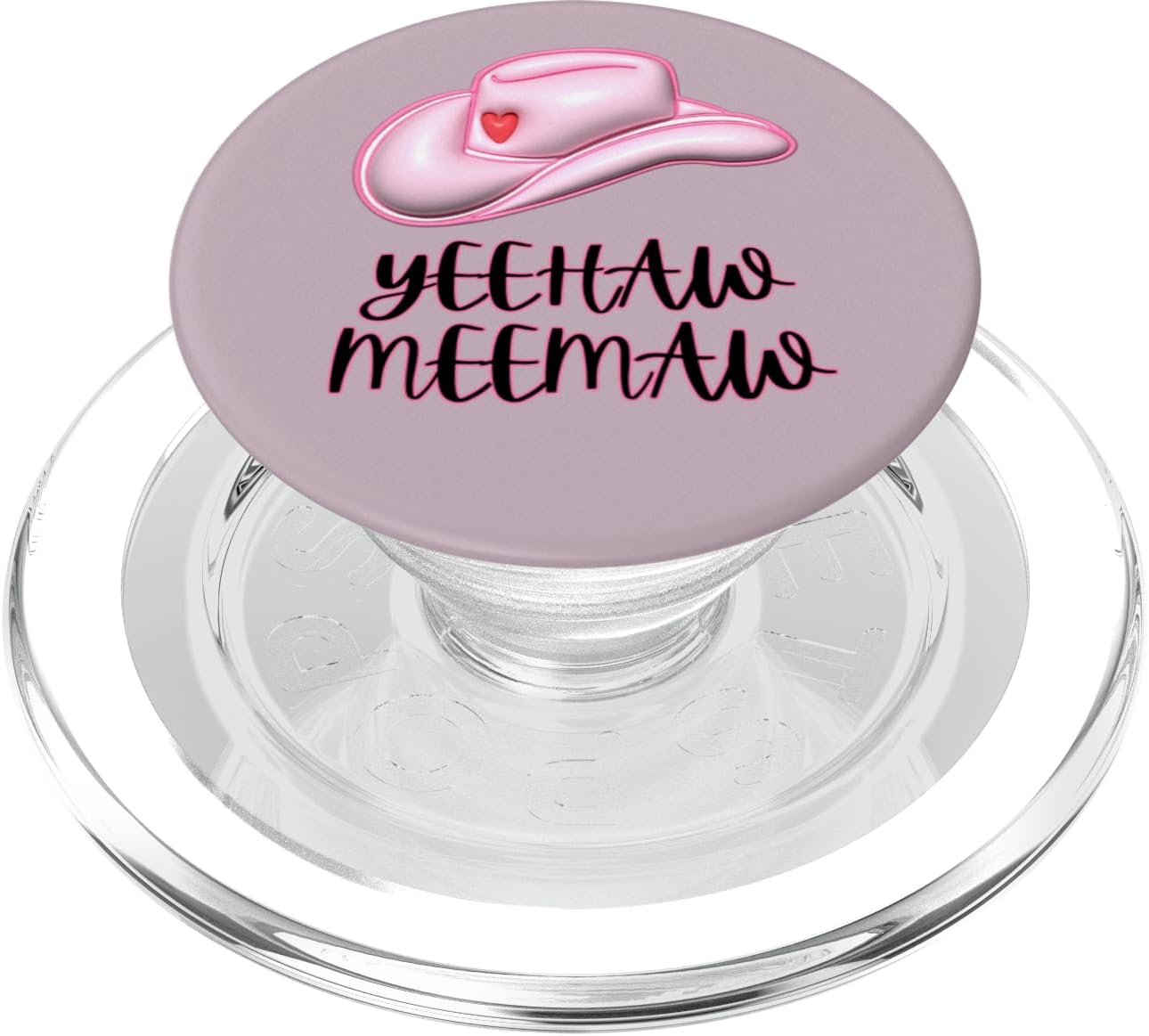 Yeehaw Meemaw Funny, Cute, Trending, Country, Hat, Heart PopSockets PopWallet for MagSafe