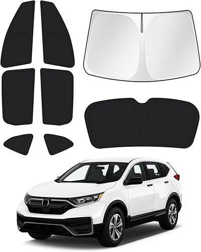 Miniatura 60 de Parasoles para parabrisas de automóvil, cubierta para ventana lateral y trasera, protección de privacidad, mantiene el vehículo fresco, color negro