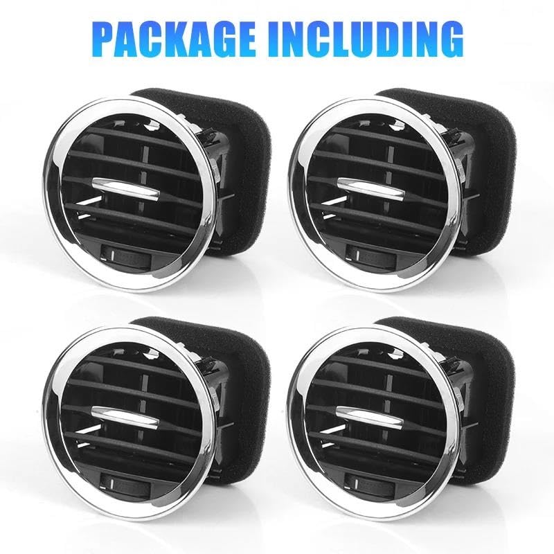 Pokrywa wentylacyjna pełna chromowana osłona wentylacji klimatyzacji kratka wylotu samochodu 13417363 2201099 13365420 do Vauxhall ADAM wszystkie modele 2013 (tylny prawy) (tylny prawy)
