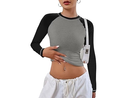 Best Color Block Long Sleeve Shirts for Women in 2024