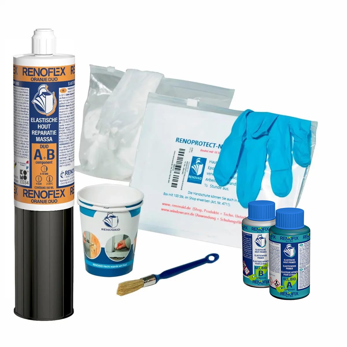 Renoflex Orange Duo 6 teliges Holzreparatur-Set für kl.Reparaturen