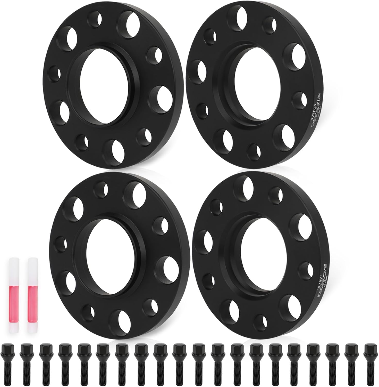 ECCPP 4PCS 5x120 to 5x120 Wheel Spacers 12mm Hubcentric Forged Tuning Spacer for E36 E46 E90 E92 E60 318i 323i 325i 328i 330i 335i 525i 545i Hub Bore 72.56mm With Lug Bolts