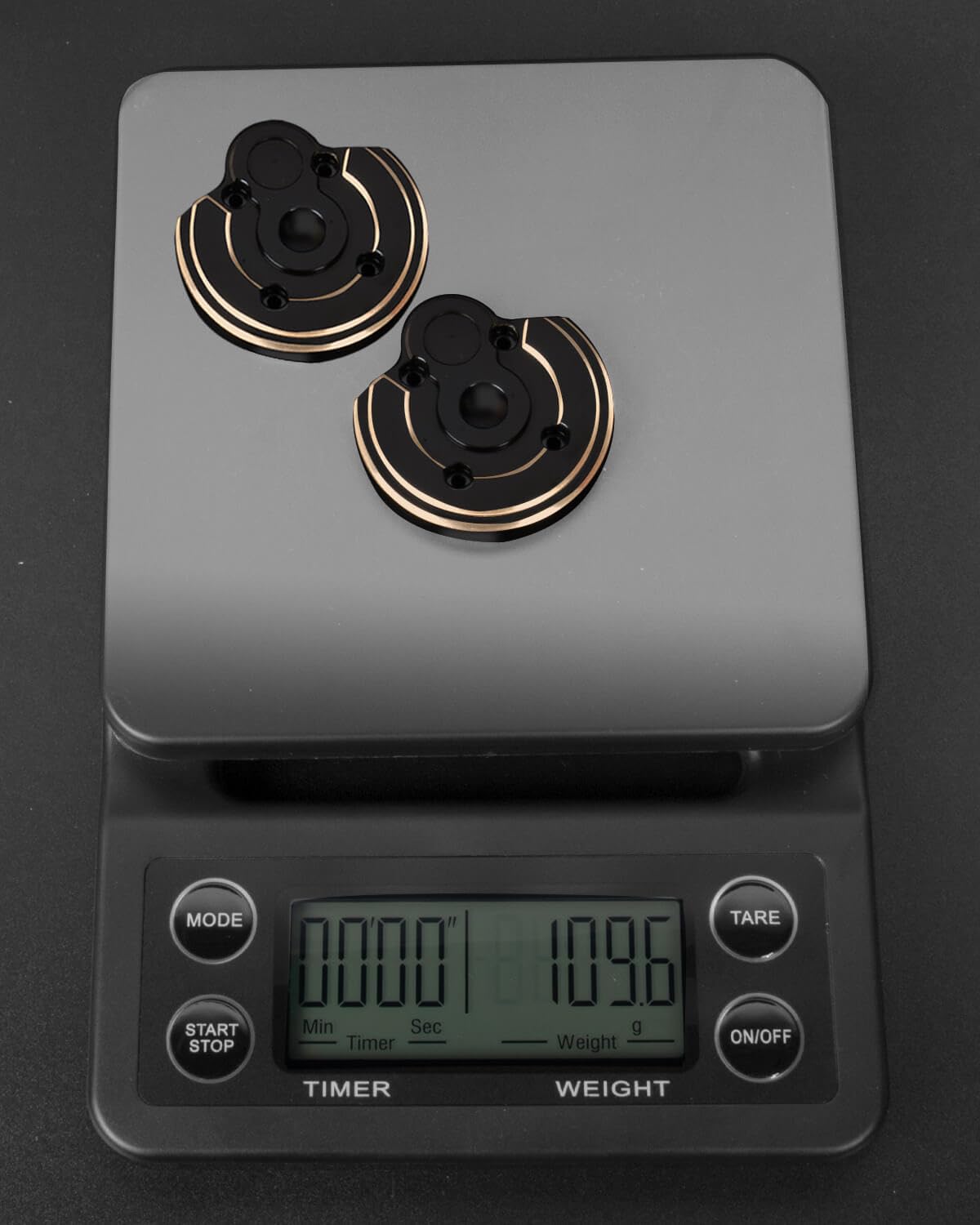 Brass Portal Covers Weights Upgrades Part for Axial SCX10 III/Capra 1.9 UTB,ARRCat 2PCS Brass Portal Covers Weights,Black