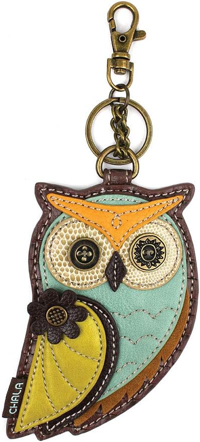 CHALA Bird Collection Women's Decorative Key Fob/Coin Purse Accessory - Owl A - Image 2