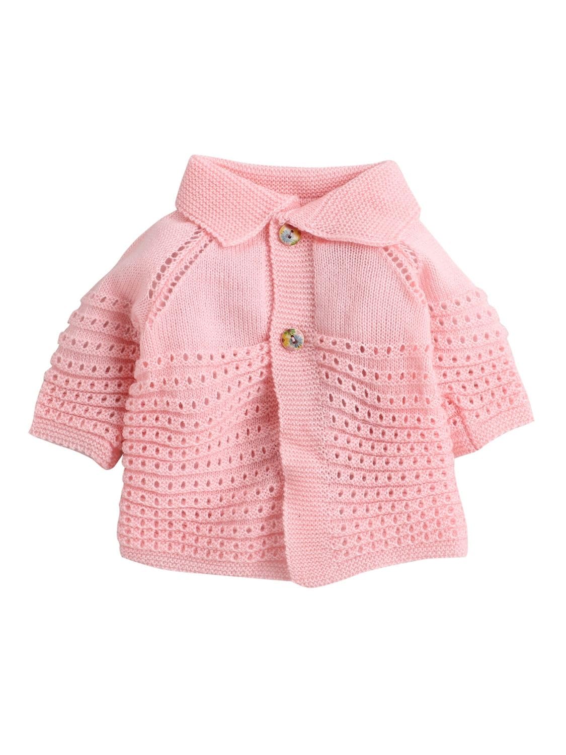 Newborn Woolen Christmas Cardigan | Soft Lace-Knit Front-Open Sweater | Warm, Breathable Winter Wear | Cozy Festive Knitwear for Baby Boys & Girls (0–3 Months)-image-43