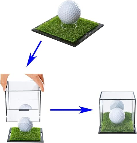 Miniatura 3 de Estuche de exhibición de pelotas de golf, estuche de exhibición de pelotas de golf con protección UV, soporte acrílico para pelotas de golf para