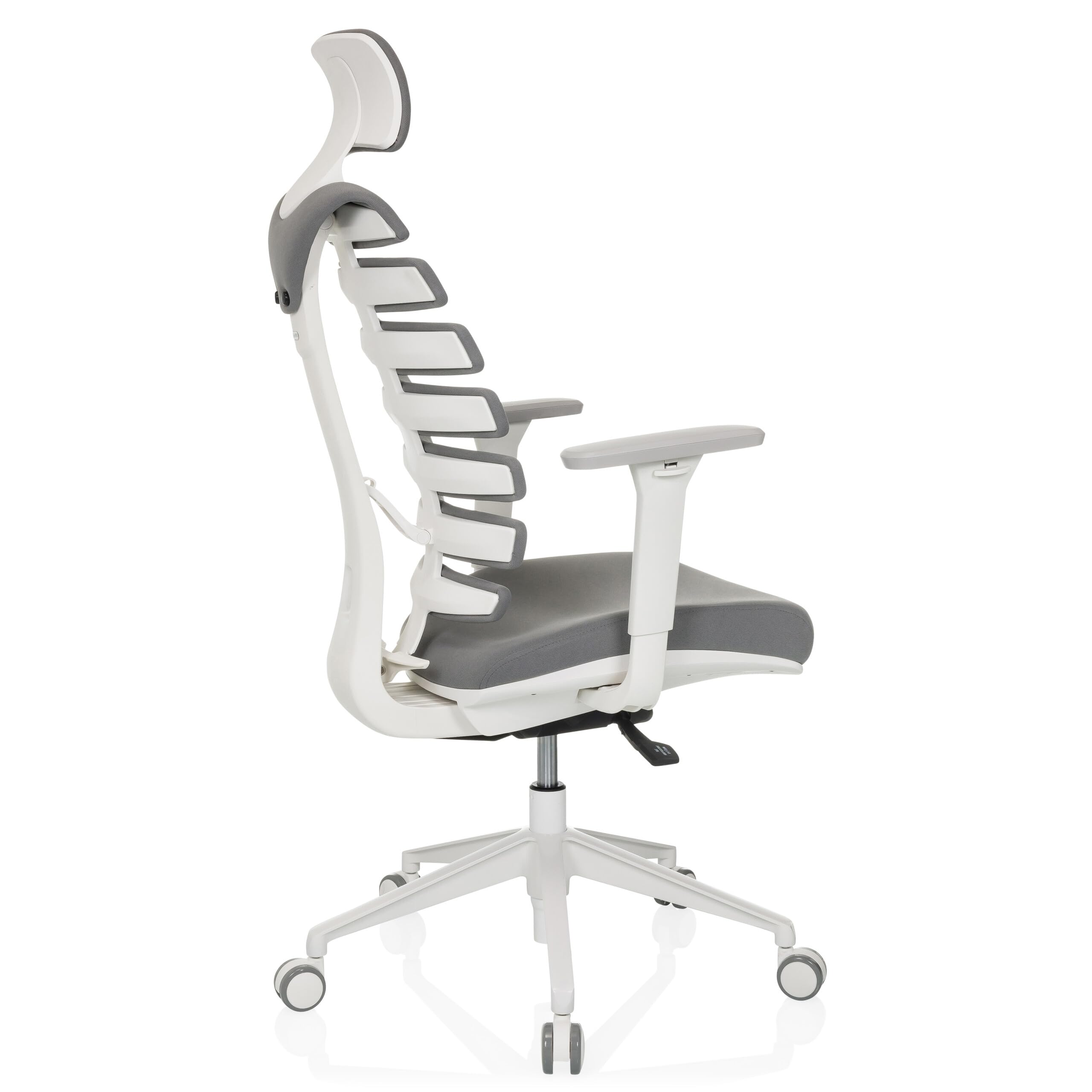 hjh OFFICE Silla de Oficina Profesional Silla giratoria Ergo Line W con Respaldo ergonómico Incl. Soporte Lumbar, Gris Oscuro