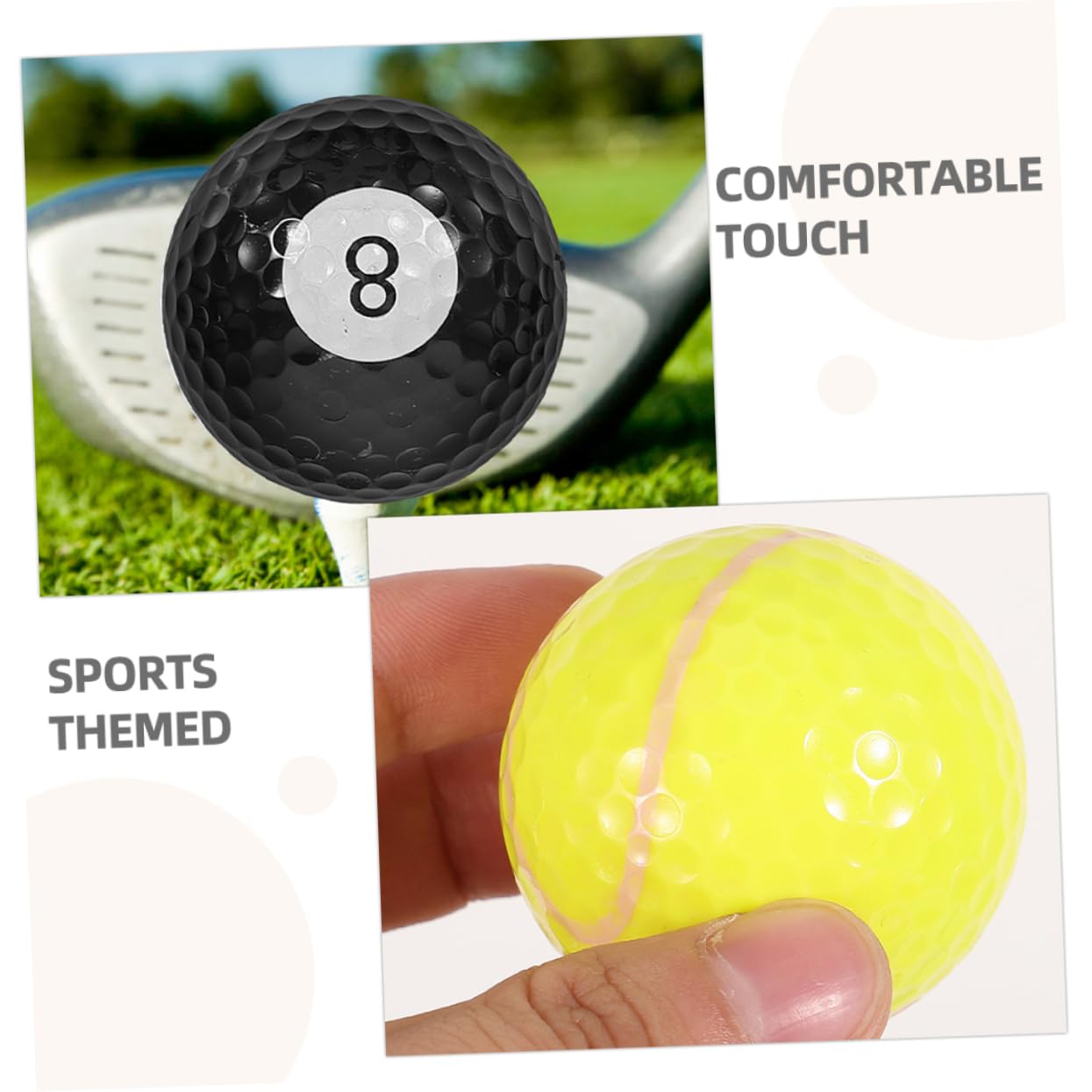 Kisangel de Golf para Hombres Y Mujeres Juego de 12 de Golf de Resina de Divertidas para Practicar