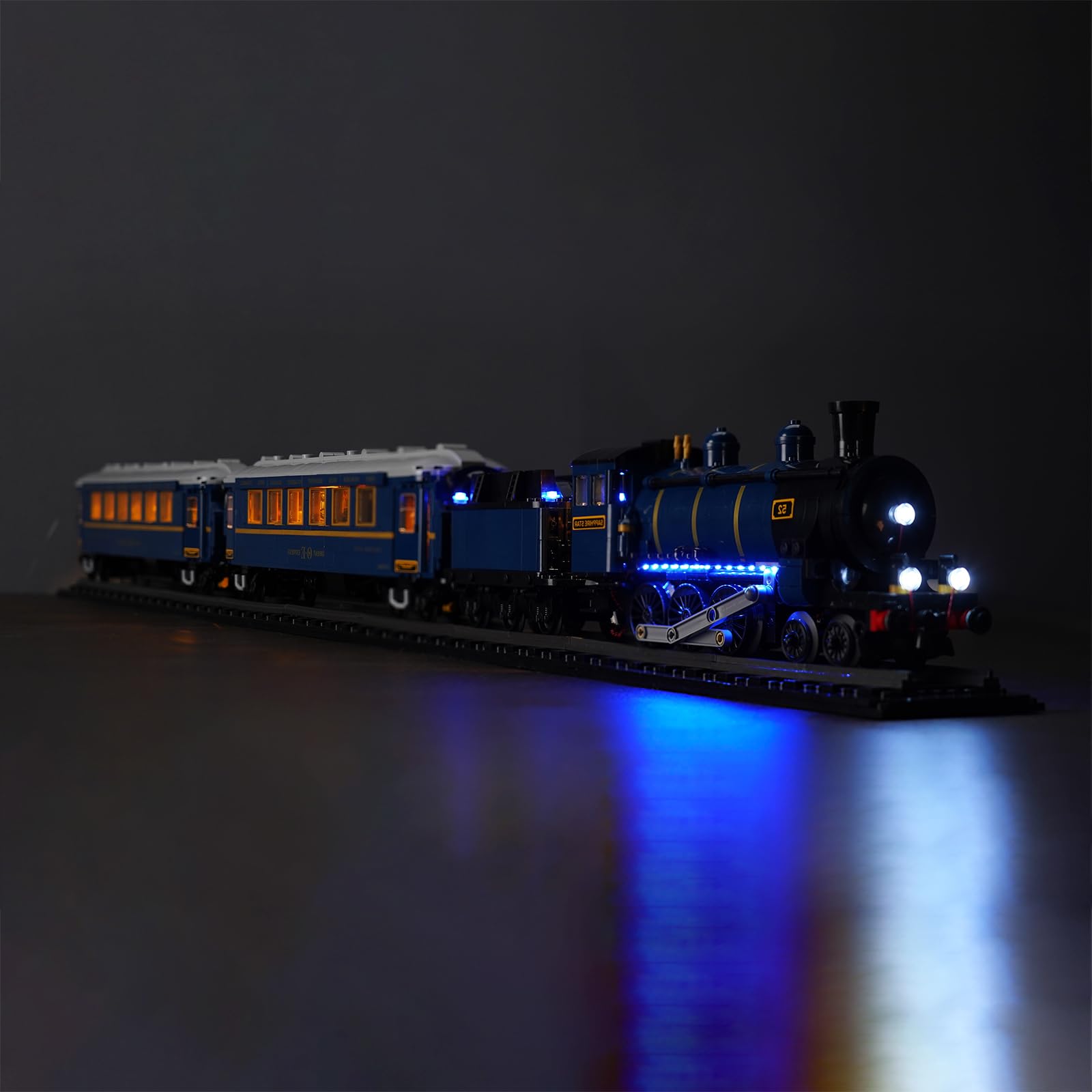 Zestaw oświetlenia LED BrickBling pilot zdalnego sterowania, kompatybilny z Lego The Orient Express Train 21344, zestaw oświetlenia dekoracyjnego do kreatywnych zabawek
