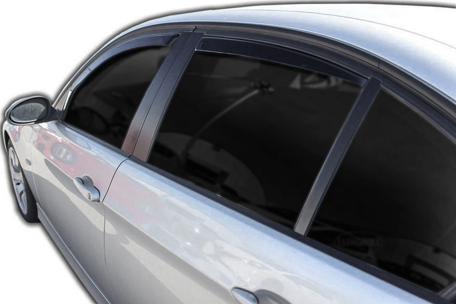 J&J AUTOMOTIVE GP Déflecteurs pour BMW Série 3 E90 2005-2012, 4 pièces