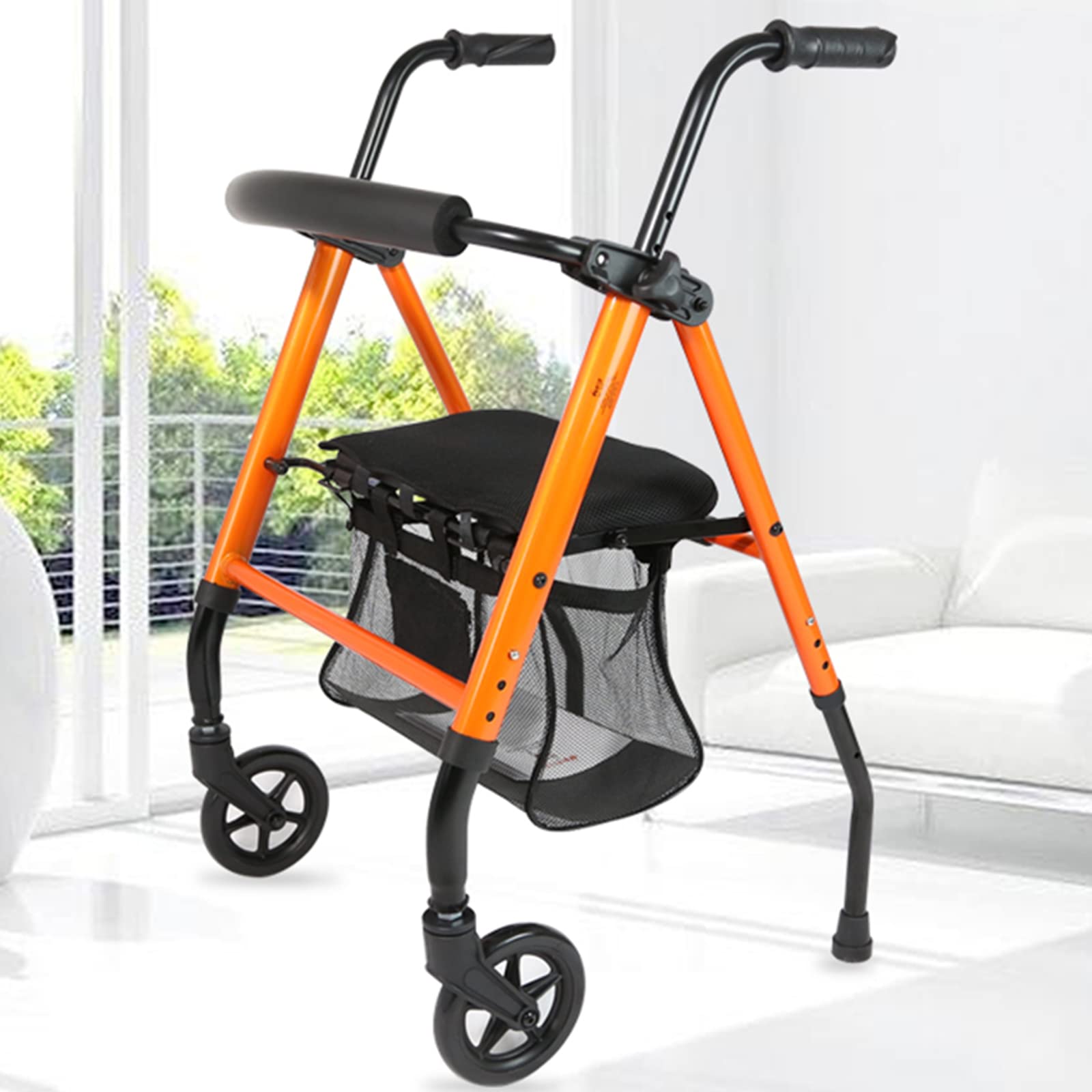 Cestas para andadores para Personas Mayores con Asiento - Andador Cestas para andadores para Personas Mayores con Ruedas Cesta para andadores para Personas Mayores con Ruedas médic
