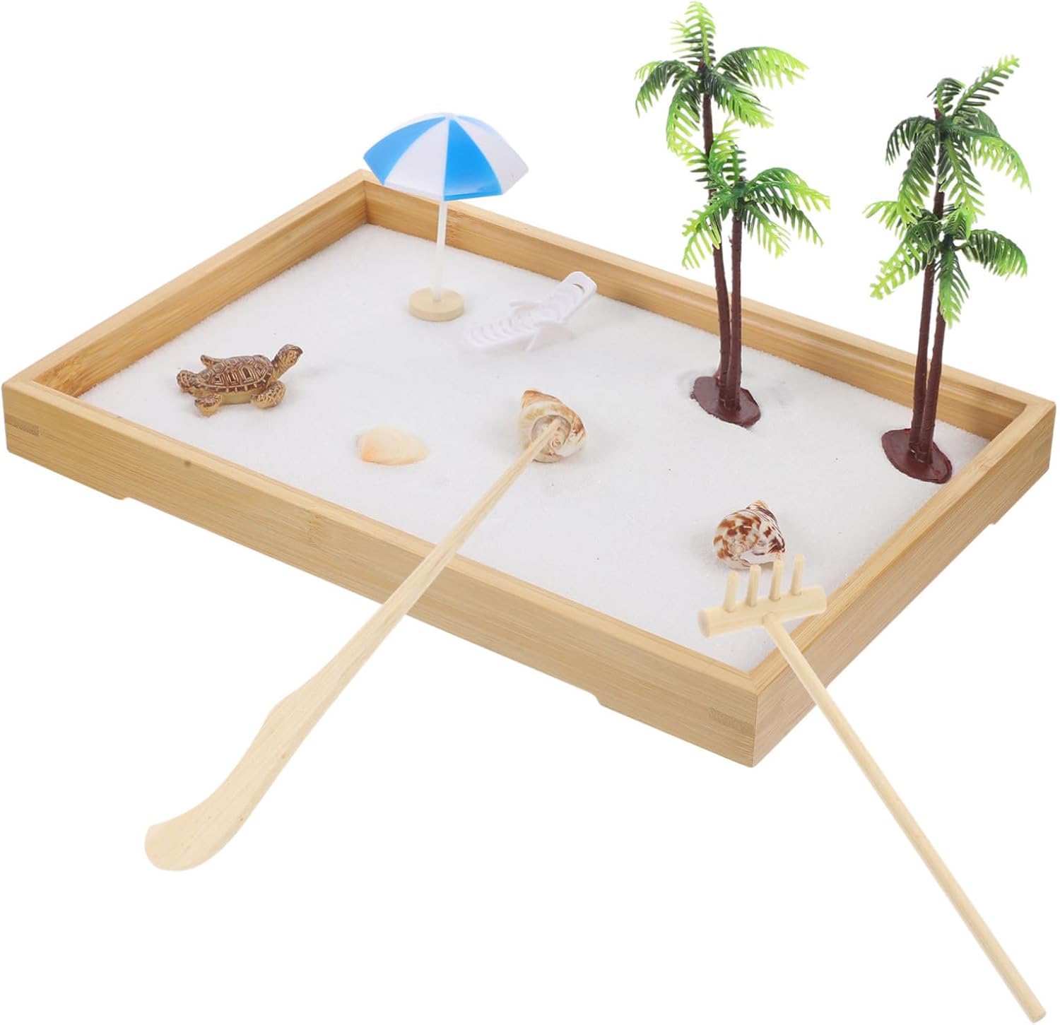 Decorative Ornaments Sand Zen Garden Kit DIY Miniature Landscape Ocean Tray Table Decor