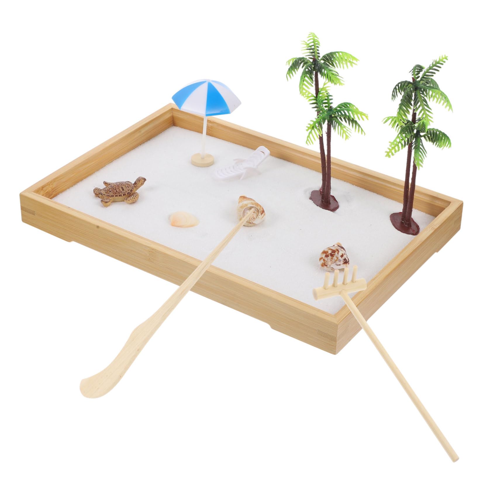 Yardenfun Ocean Scene Table Decor Miniature Landscape Ocean Tray Garden Miniature Landscape