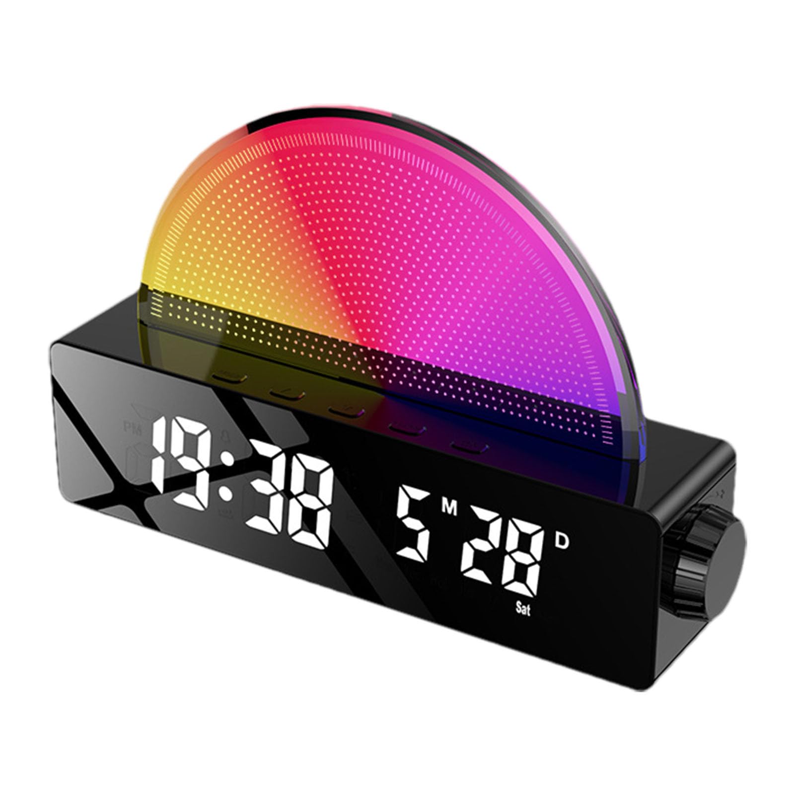 Réveil Simulateur D'aube Avec Veilleuse Colorée - Réveil Lumineux Lever Du Soleil Et Sons Apaisants - 10