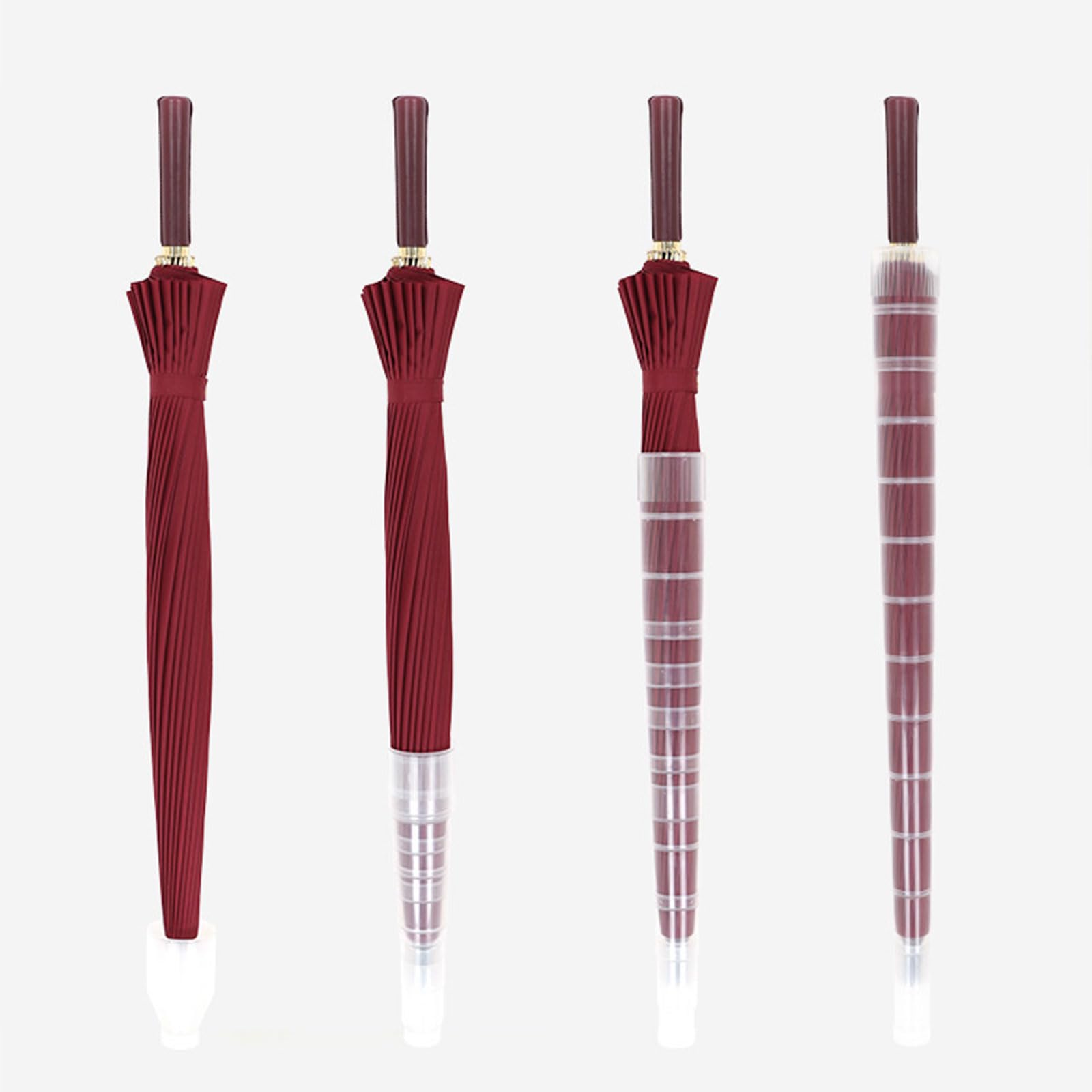Ombrello impermeabile a colori Ombrello manuale ad apertura rapida con 24 ossa resistente al vento ergonomico manico lungo ombrello impermeabile per esterni