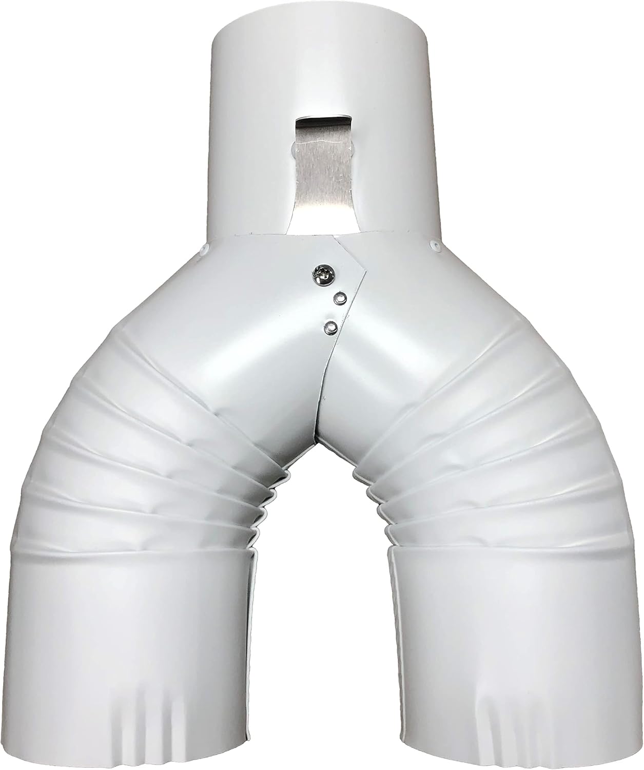 Aluminum 4" Round Downspout Diverter | Made in The U.S.A. | Includes Screws & Instructions