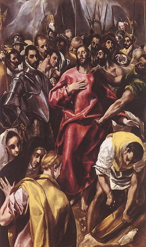 Tableau El Greco The Disrobing of Christ sur toile 58x90 cm sans cadre pour mur