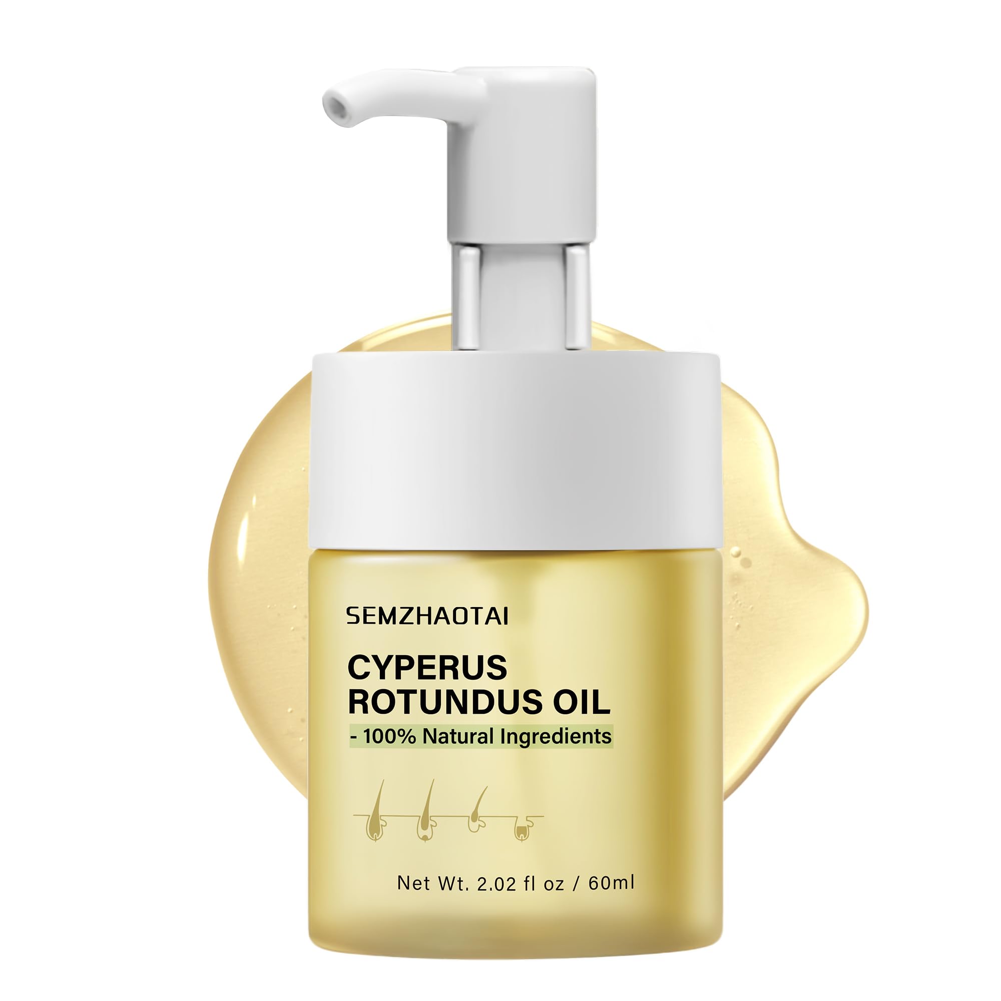 Cyperus Rotundus Oil – Cyprus Oil – Reduces Body Hair, Soothes & Nourishes Skin, Safe for All Types, Ideal for Full Body Use, Natural Hair Removal Solution